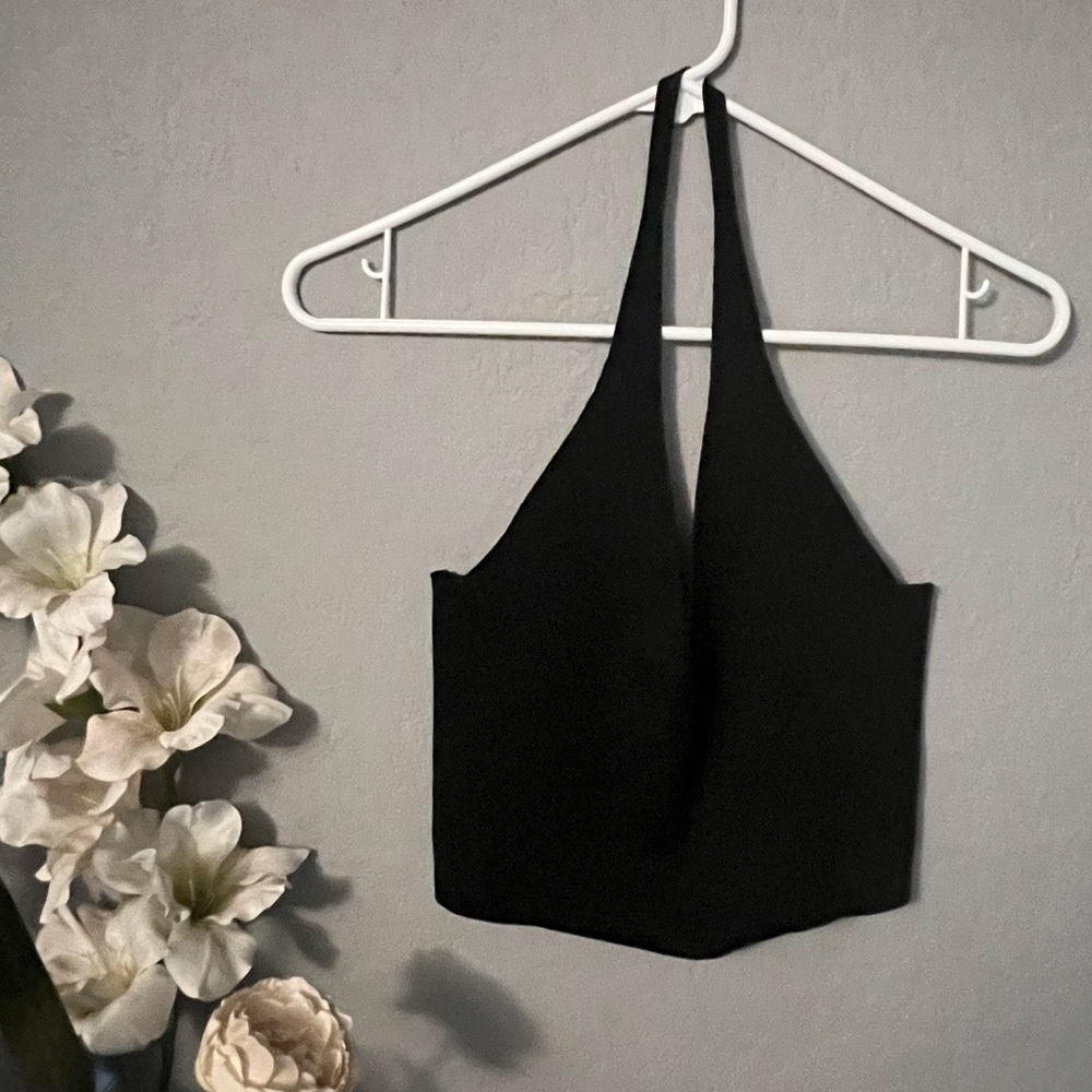 Black Halter Top